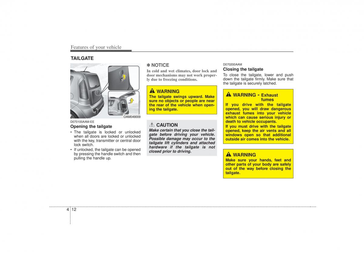 KIA Soul I 1 owners manual / page 84