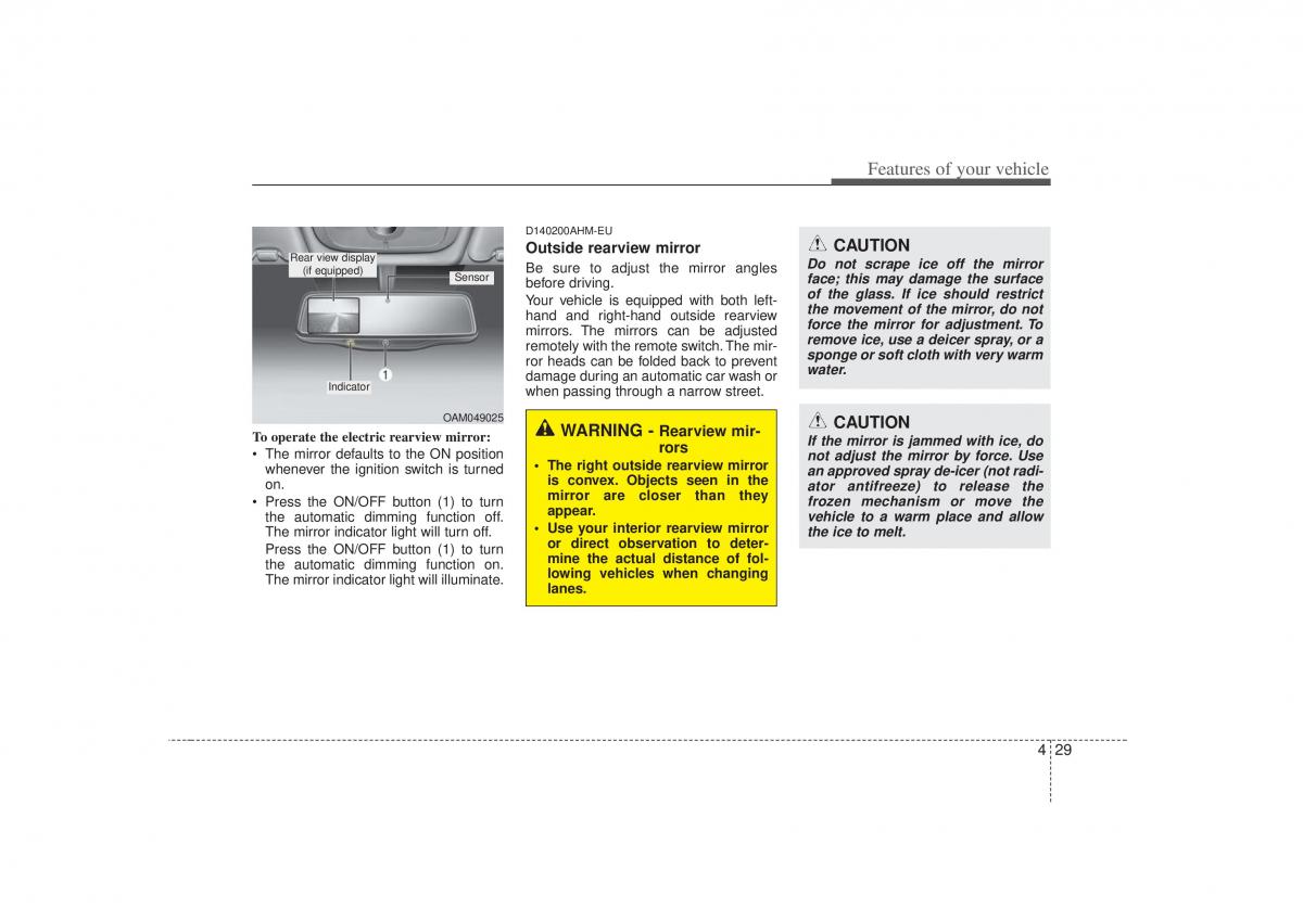 KIA Soul I 1 owners manual / page 101