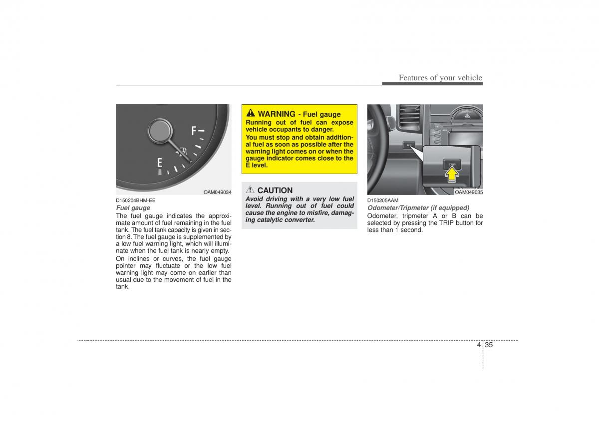 KIA Soul I 1 owners manual / page 107