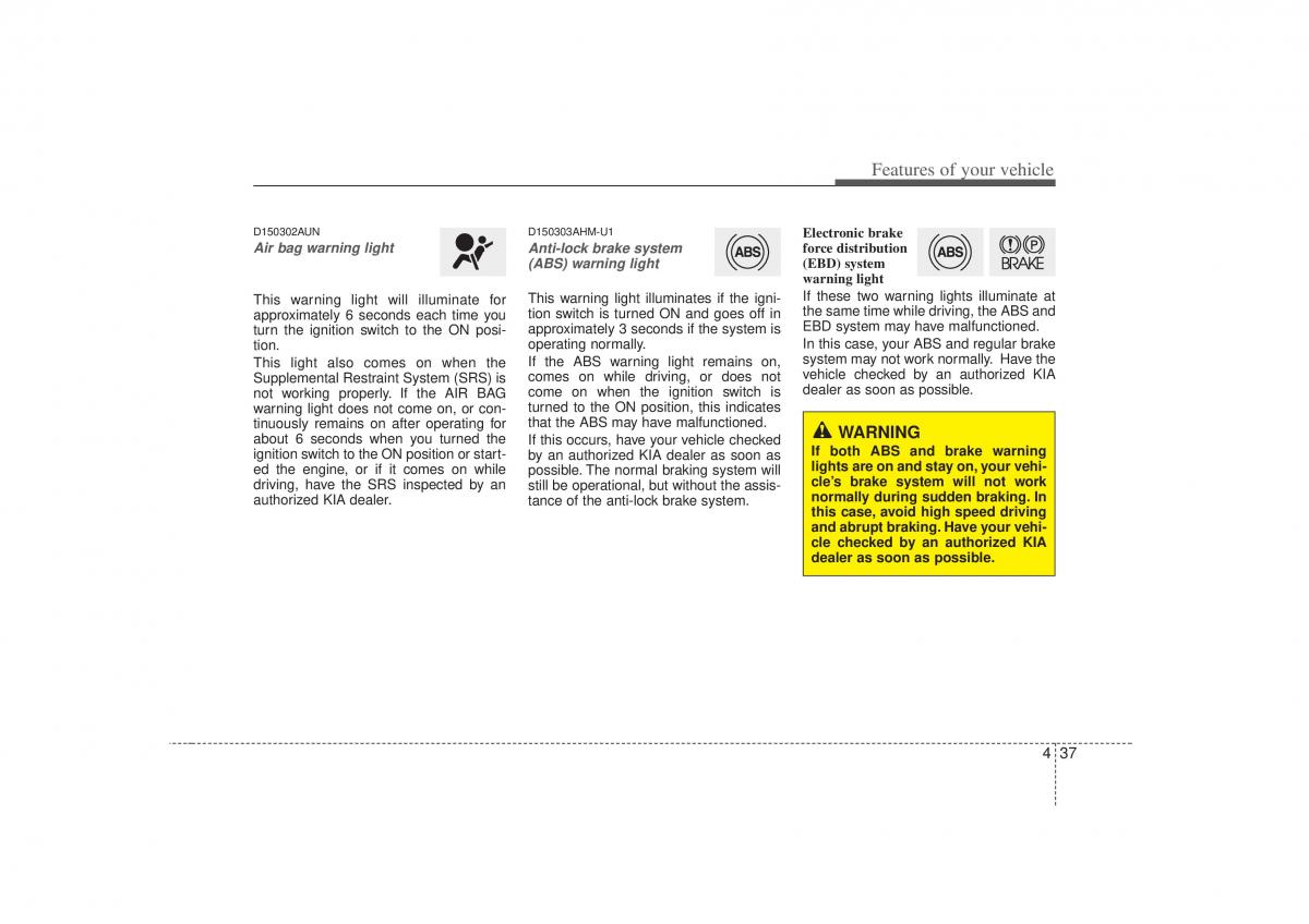 KIA Soul I 1 owners manual / page 109