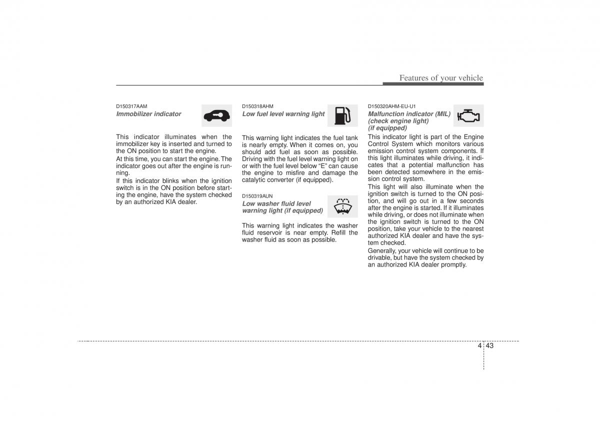 KIA Soul I 1 owners manual / page 115