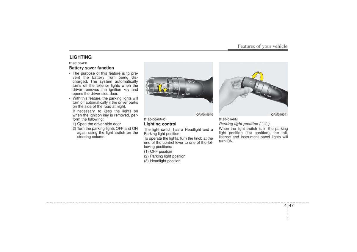 KIA Soul I 1 owners manual / page 119