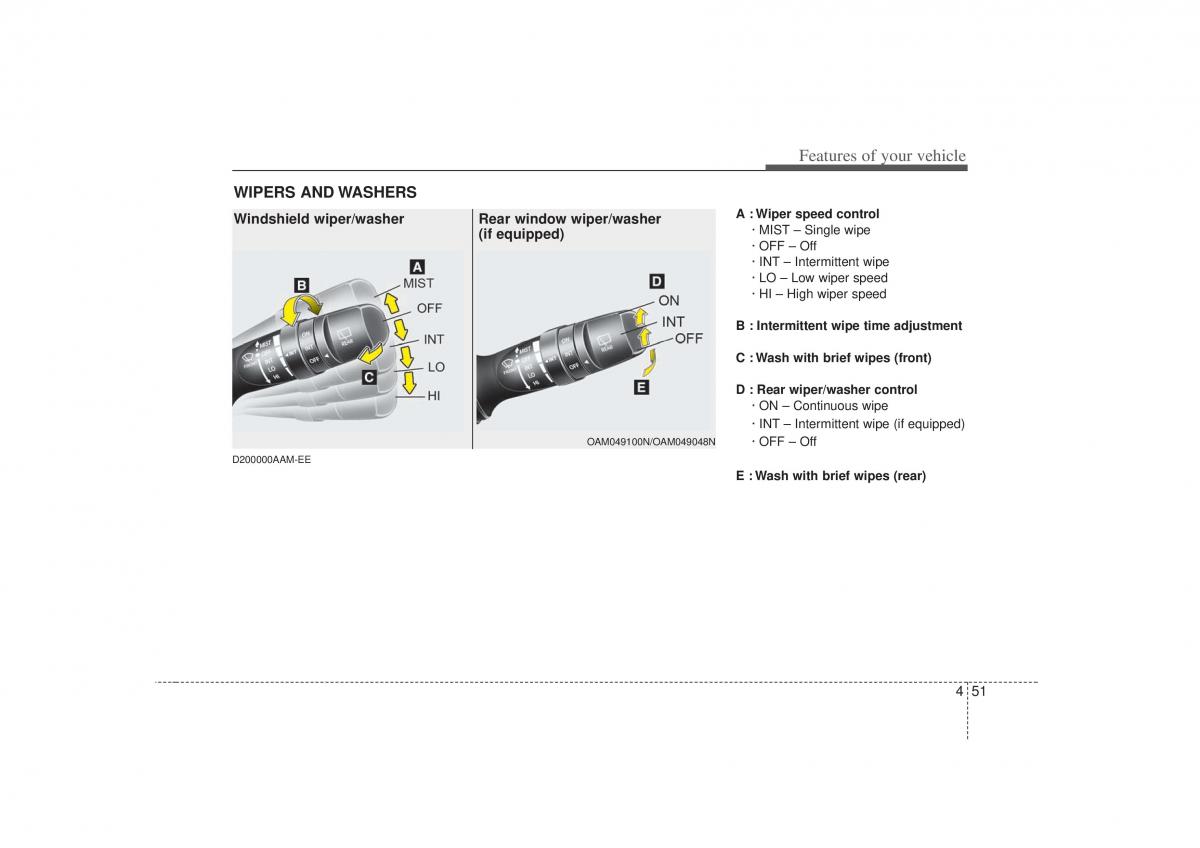 KIA Soul I 1 owners manual / page 123