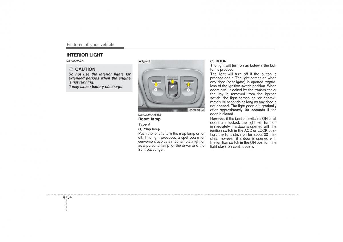 KIA Soul I 1 owners manual / page 126