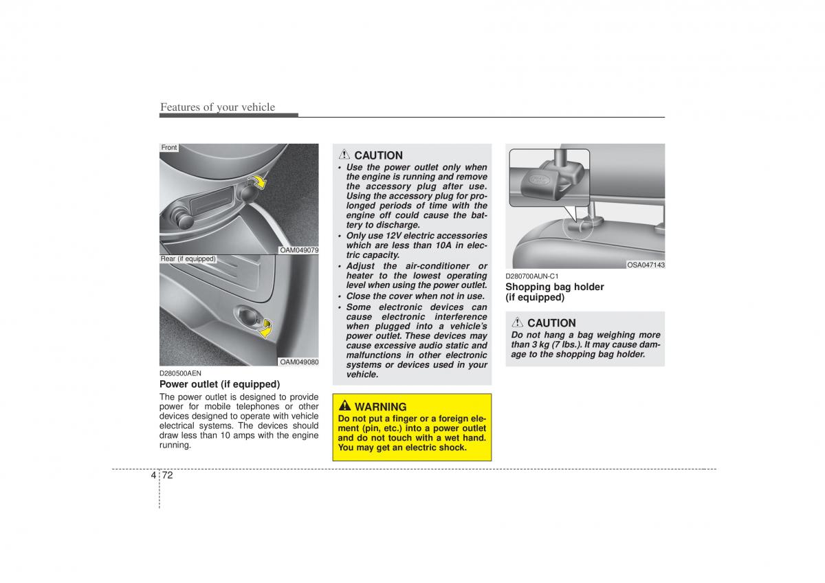 KIA Soul I 1 owners manual / page 144