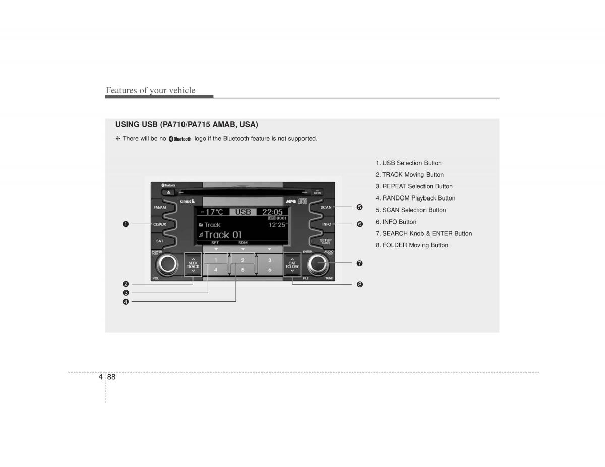 KIA Soul I 1 owners manual / page 160