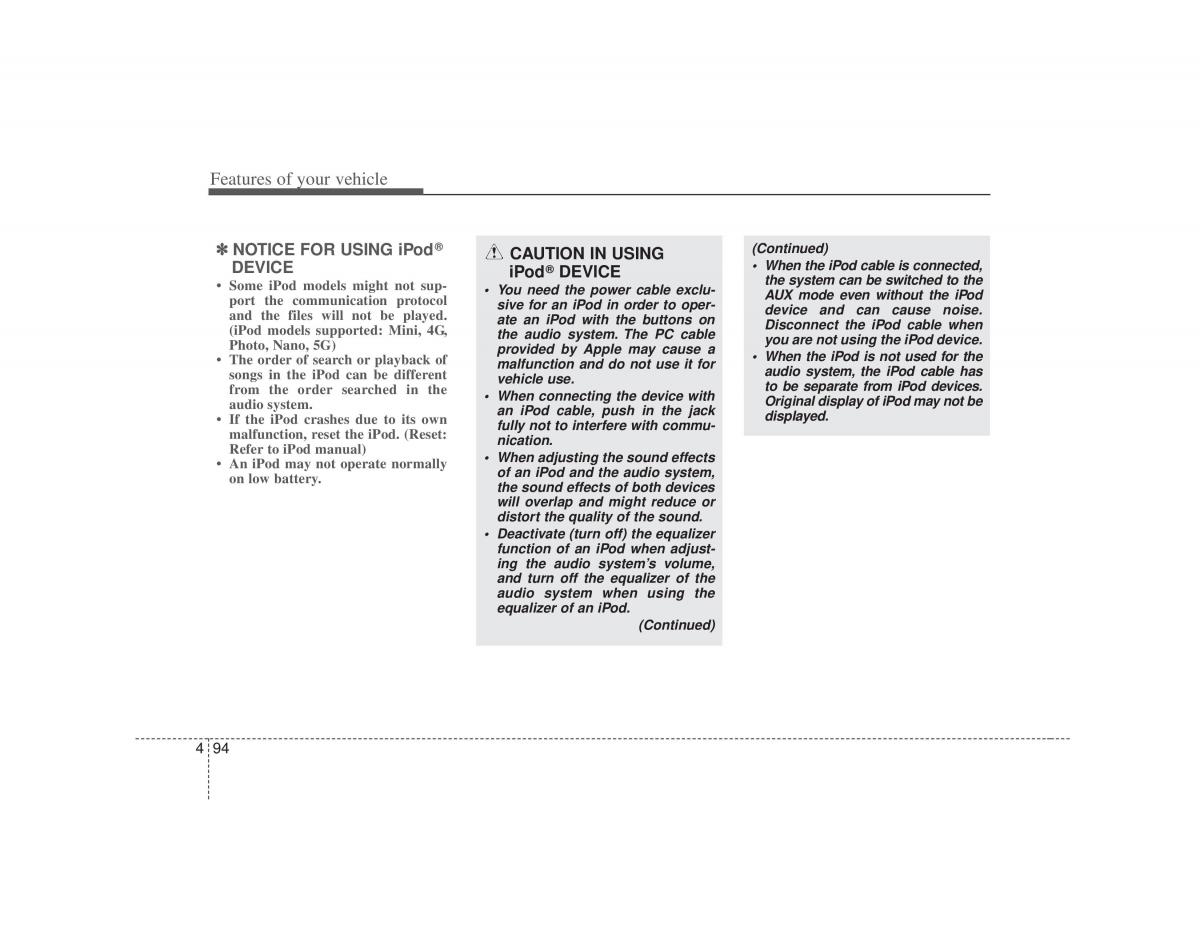 KIA Soul I 1 owners manual / page 166