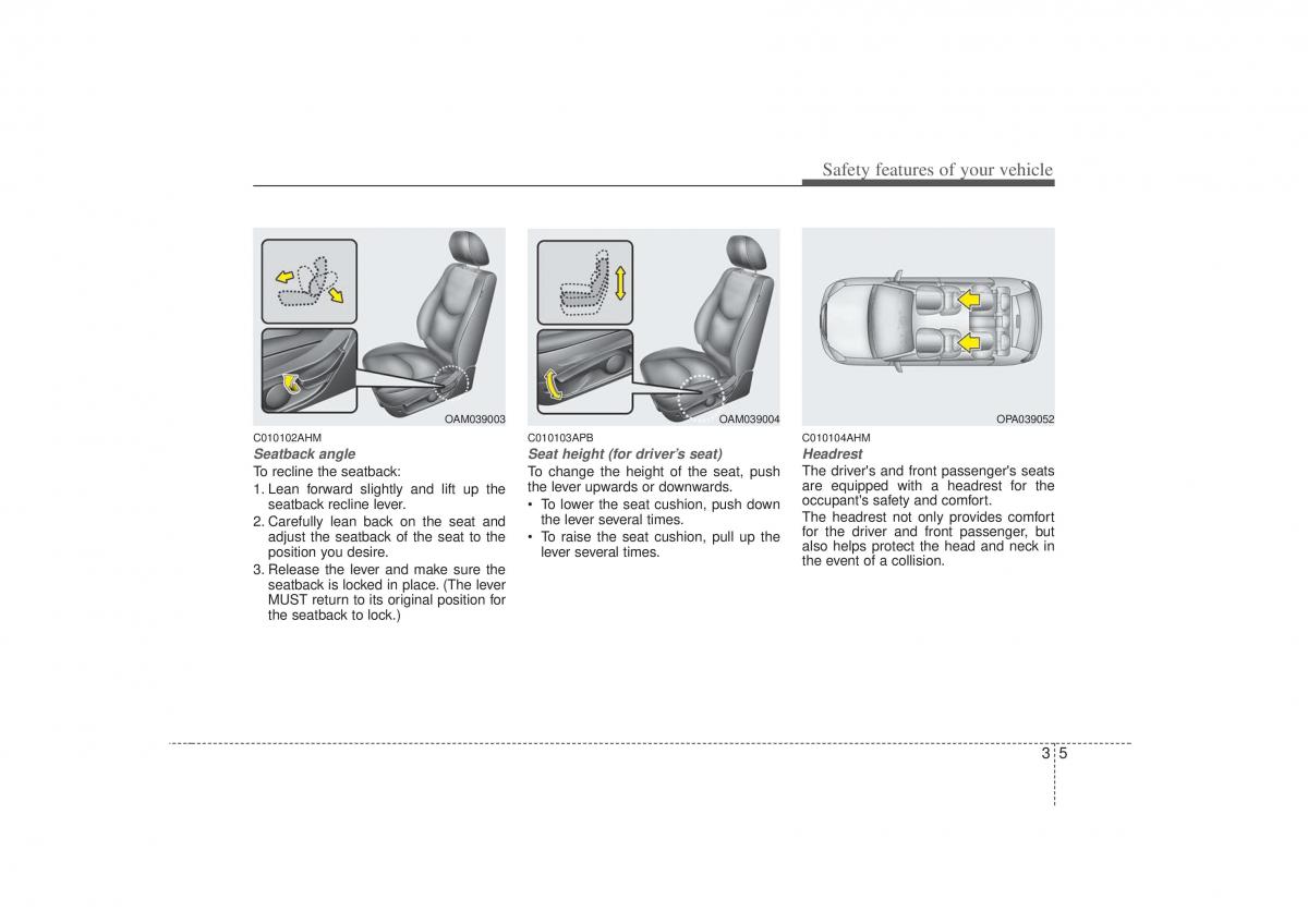 KIA Soul I 1 owners manual / page 18