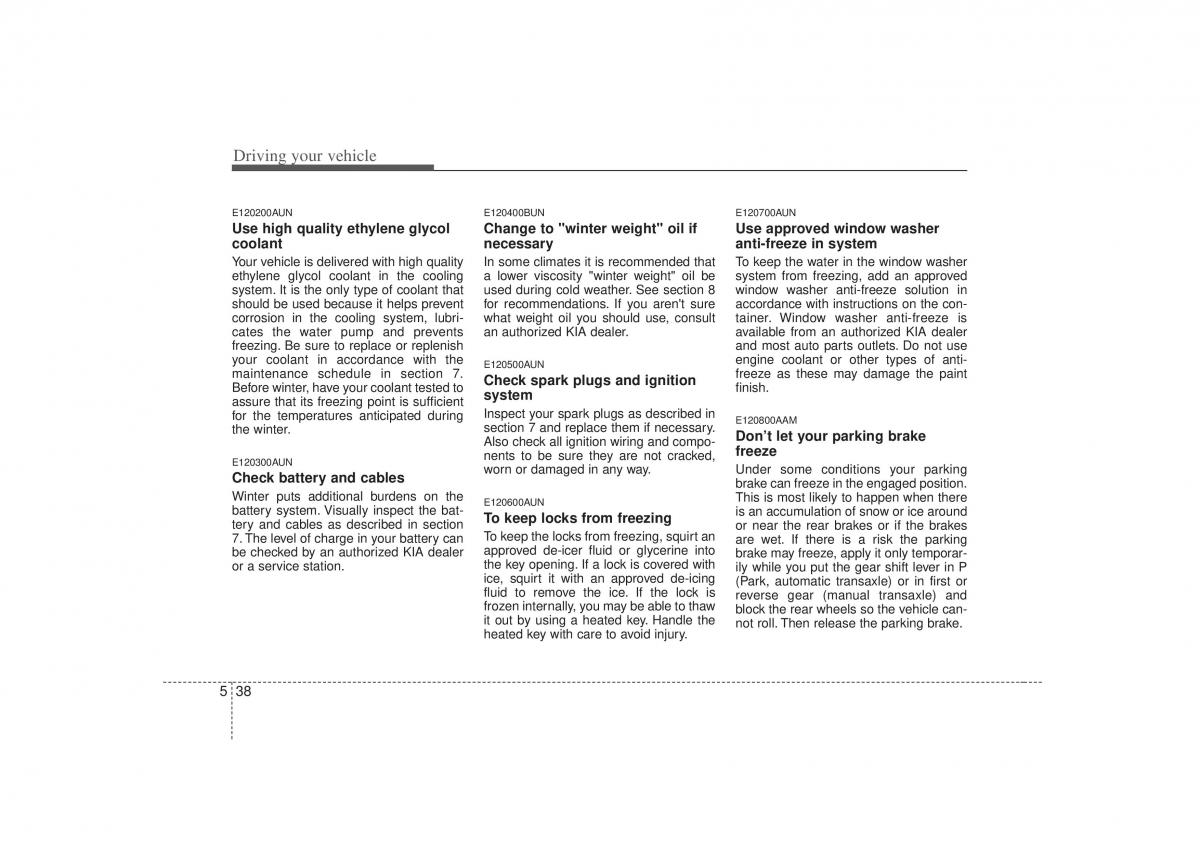 KIA Soul I 1 owners manual / page 213