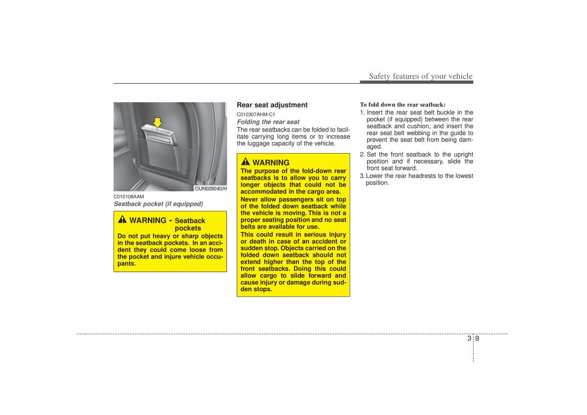 KIA Soul I 1 owners manual / page 22