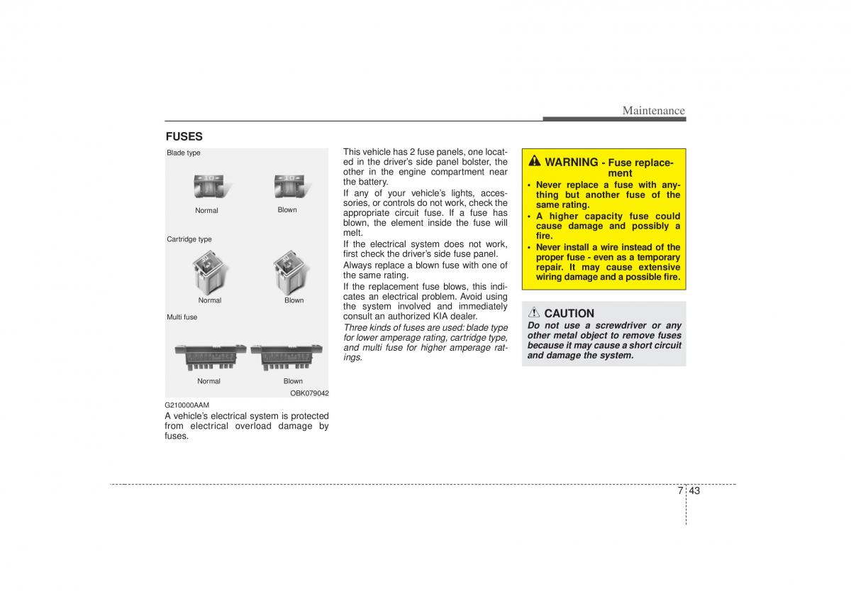 KIA Soul I 1 owners manual / page 286