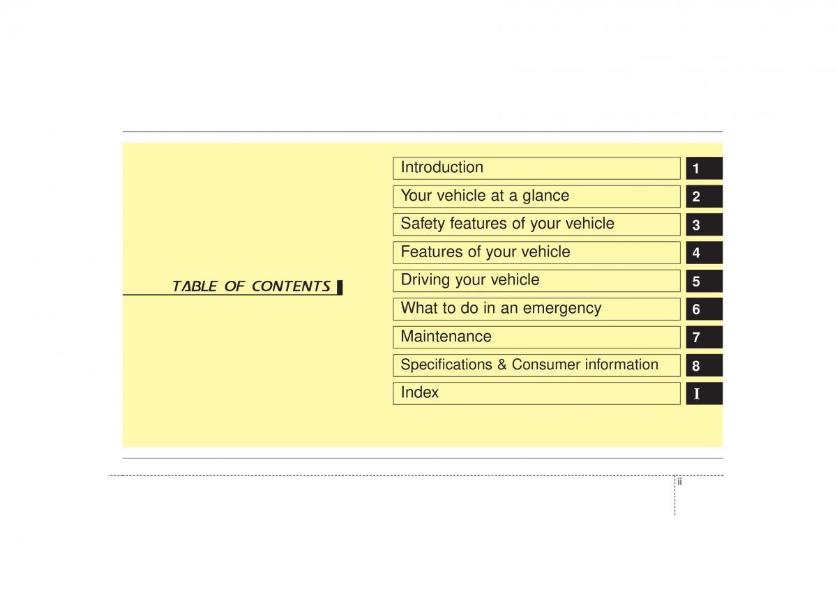 KIA Soul I 1 owners manual / page 3