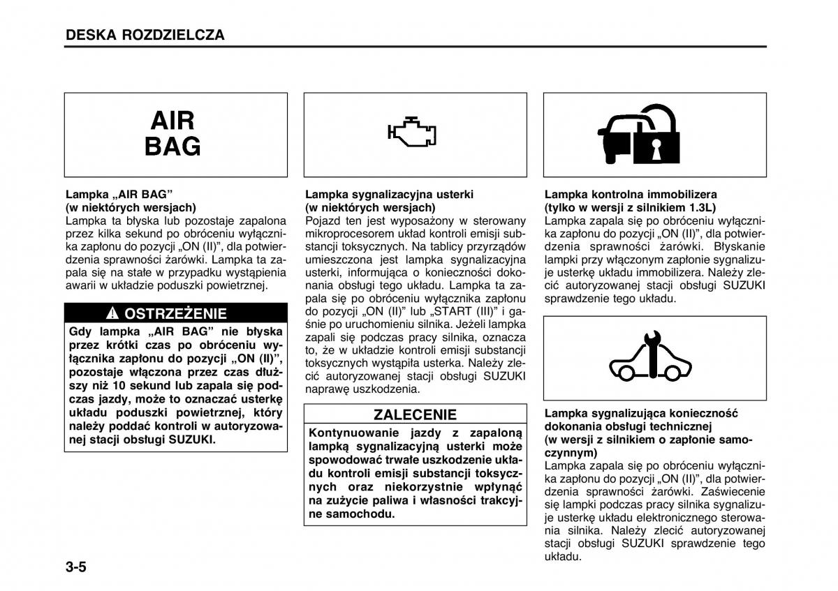 Suzuki Wagon R II 2 instrukcja obslugi / page 56