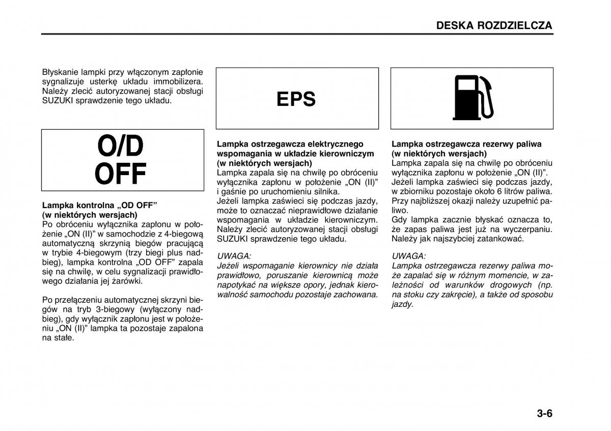 Suzuki Wagon R II 2 instrukcja obslugi / page 57