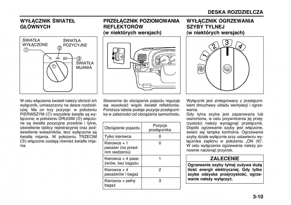 Suzuki Wagon R II 2 instrukcja obslugi / page 61