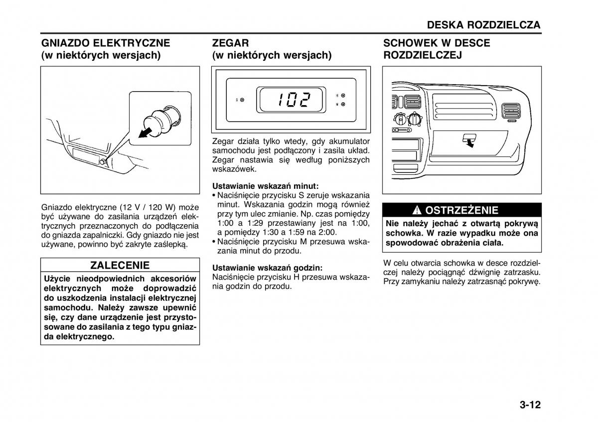 Suzuki Wagon R II 2 instrukcja obslugi / page 63