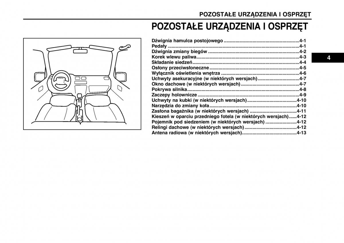 Suzuki Wagon R II 2 instrukcja obslugi / page 69