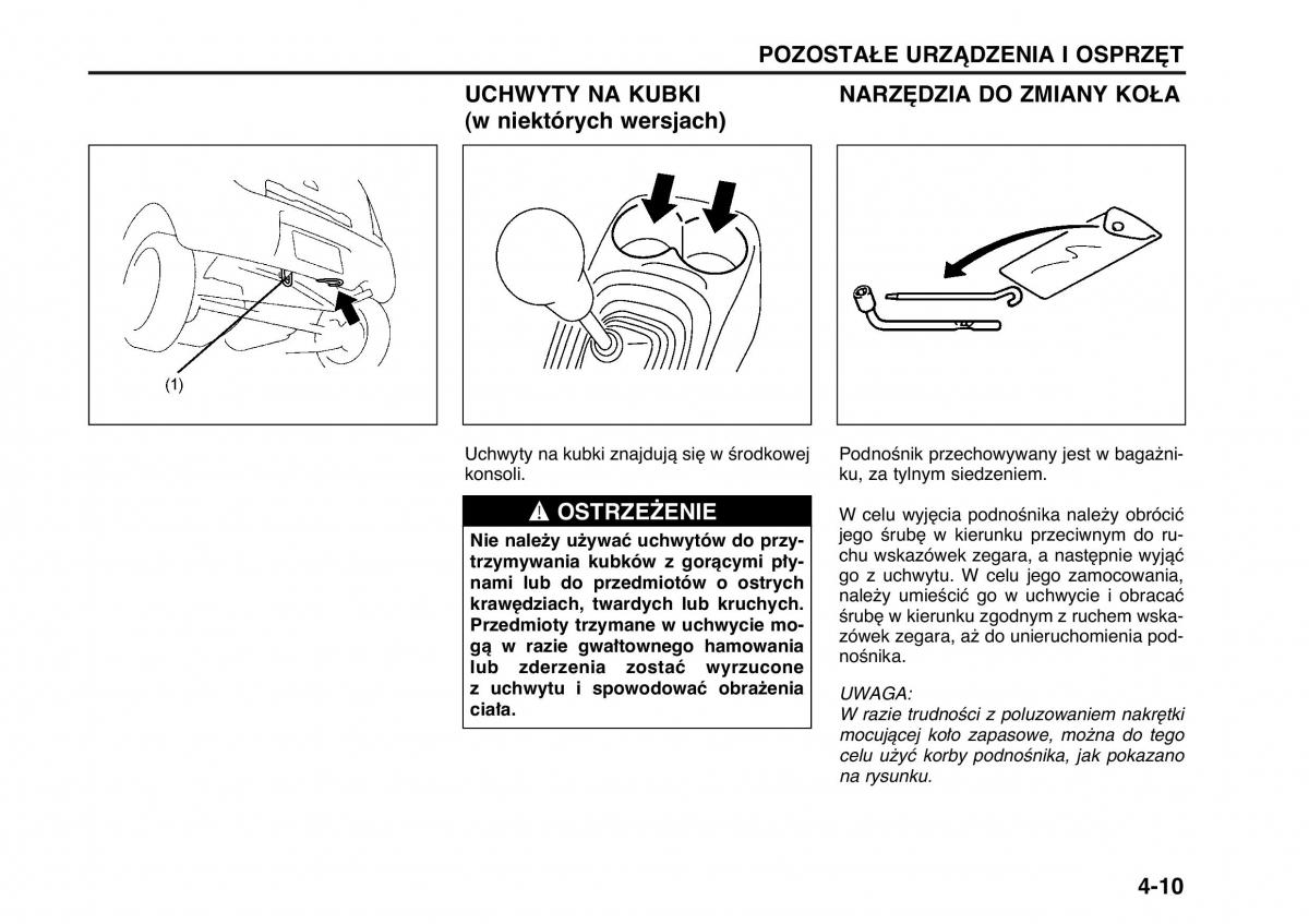 Suzuki Wagon R II 2 instrukcja obslugi / page 79