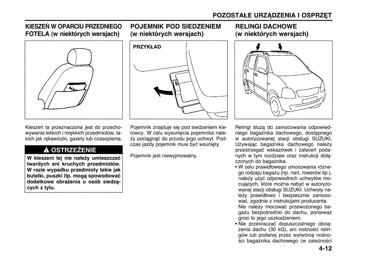 Suzuki Wagon R II 2 instrukcja obslugi / page 81