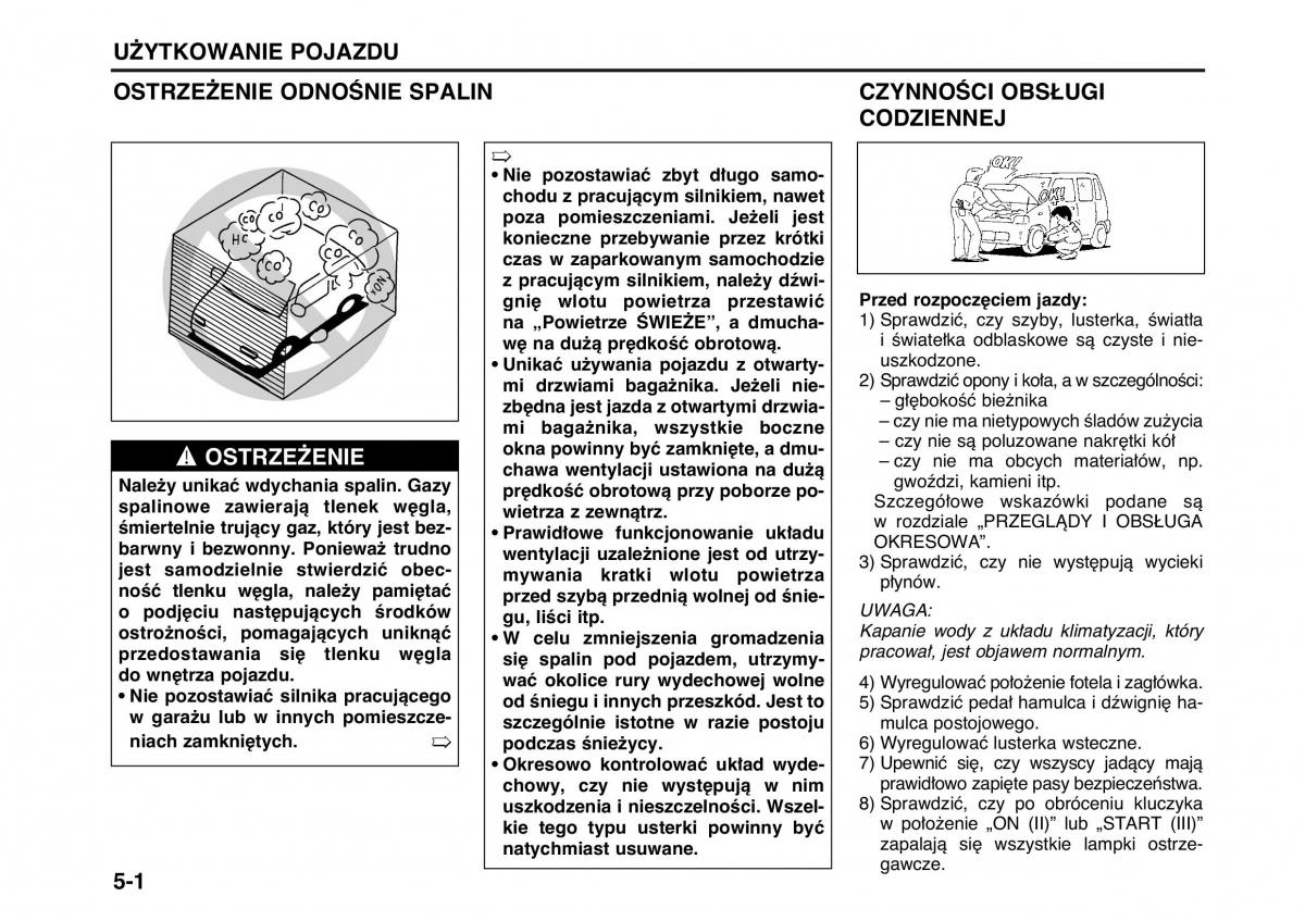 Suzuki Wagon R II 2 instrukcja obslugi / page 84