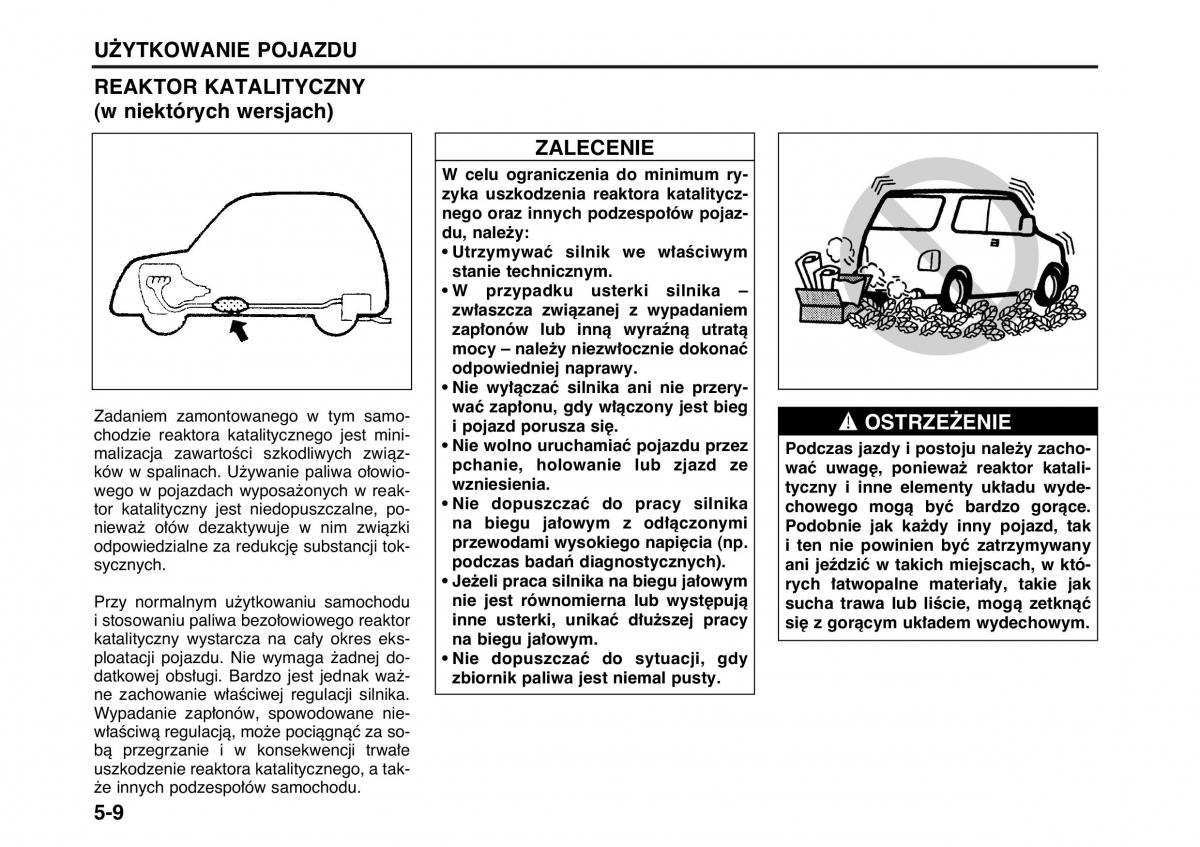 Suzuki Wagon R II 2 instrukcja obslugi / page 92