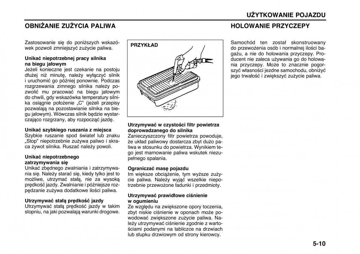 Suzuki Wagon R II 2 instrukcja obslugi / page 93