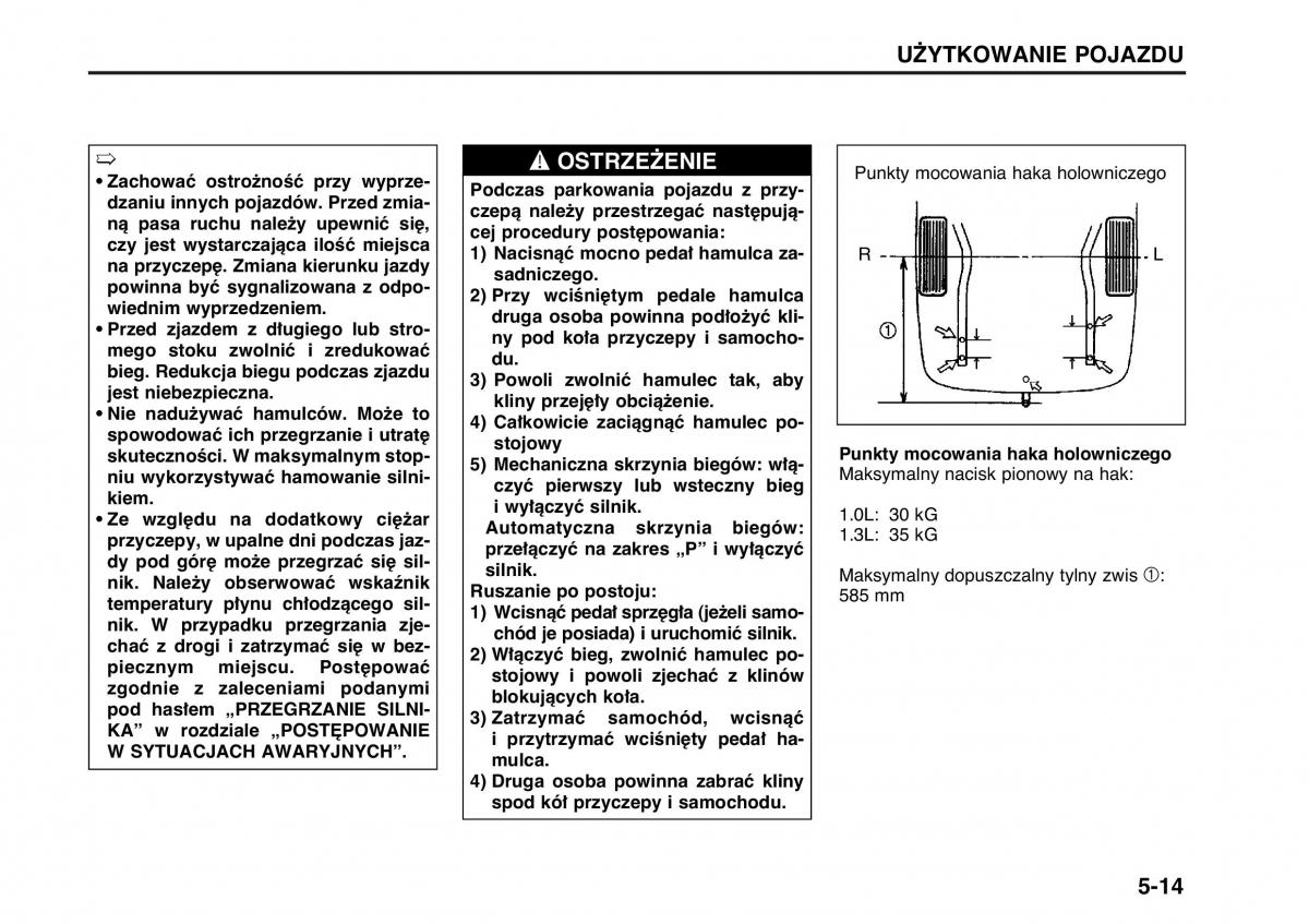 Suzuki Wagon R II 2 instrukcja obslugi / page 97