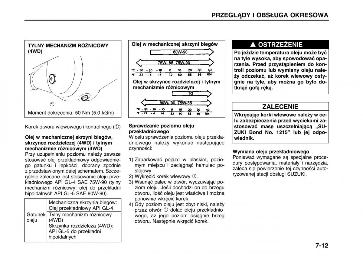 Suzuki Wagon R II 2 instrukcja obslugi / page 115