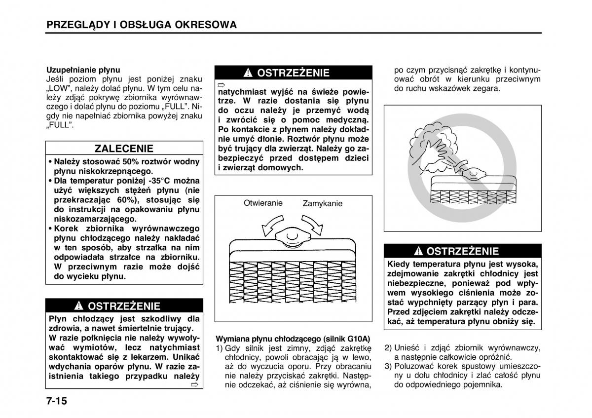 Suzuki Wagon R II 2 instrukcja obslugi / page 118