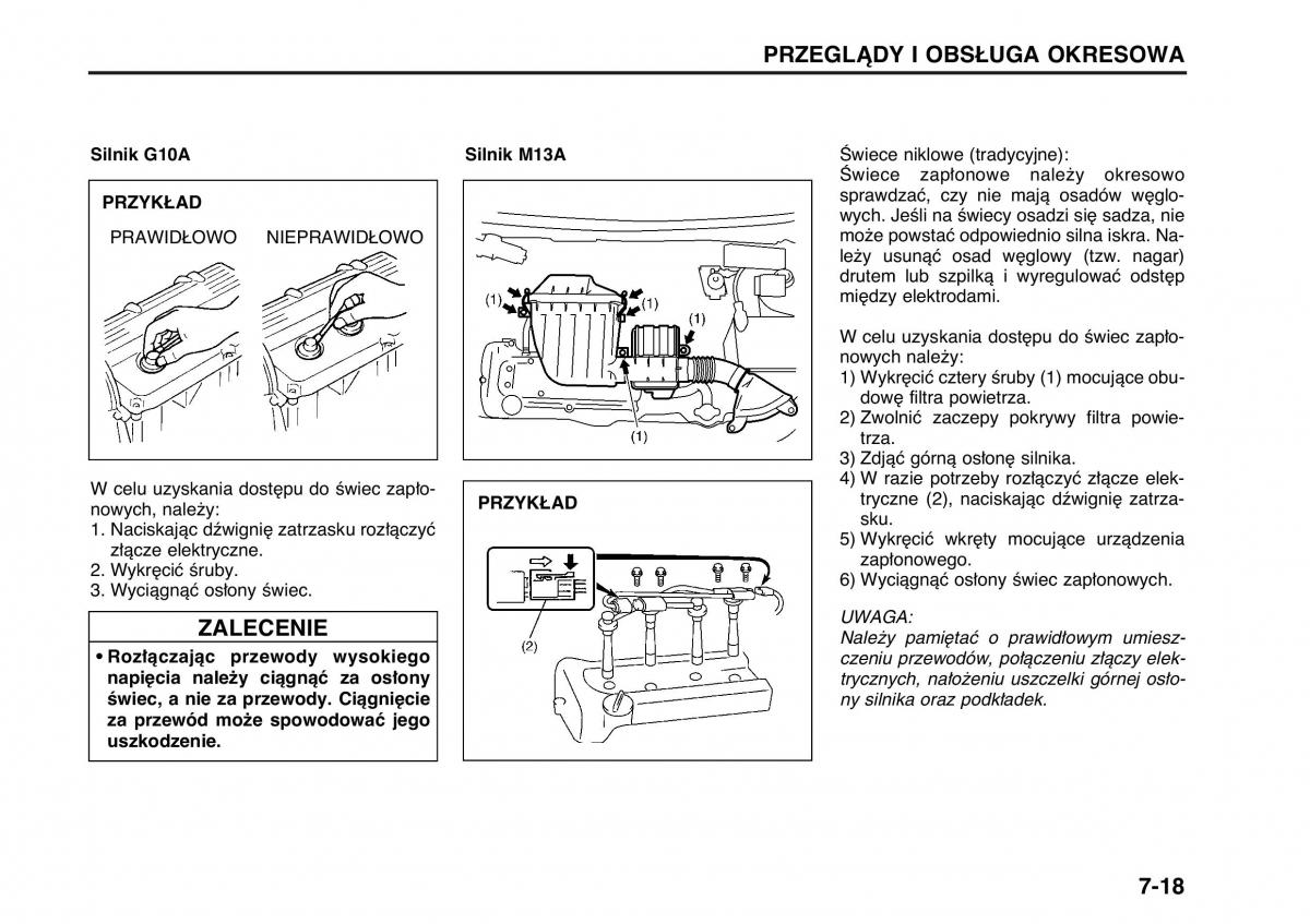 Suzuki Wagon R II 2 instrukcja obslugi / page 121