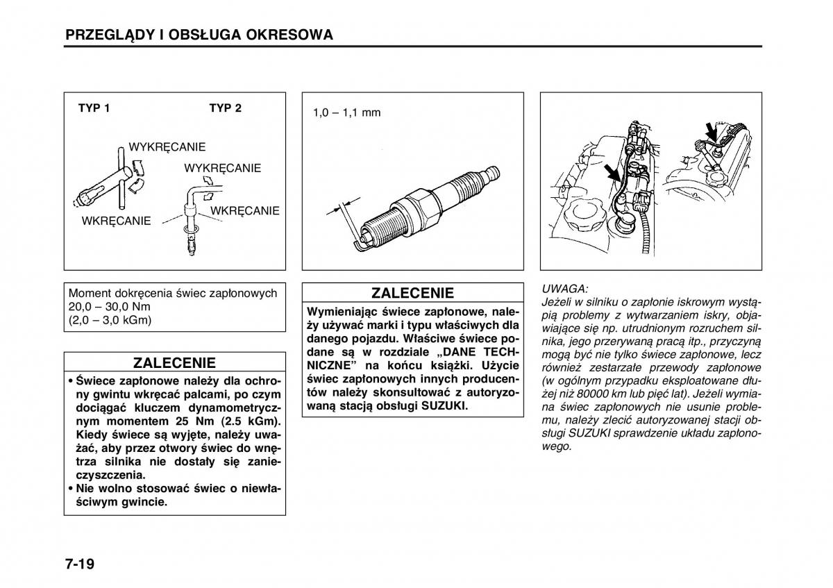 Suzuki Wagon R II 2 instrukcja obslugi / page 122