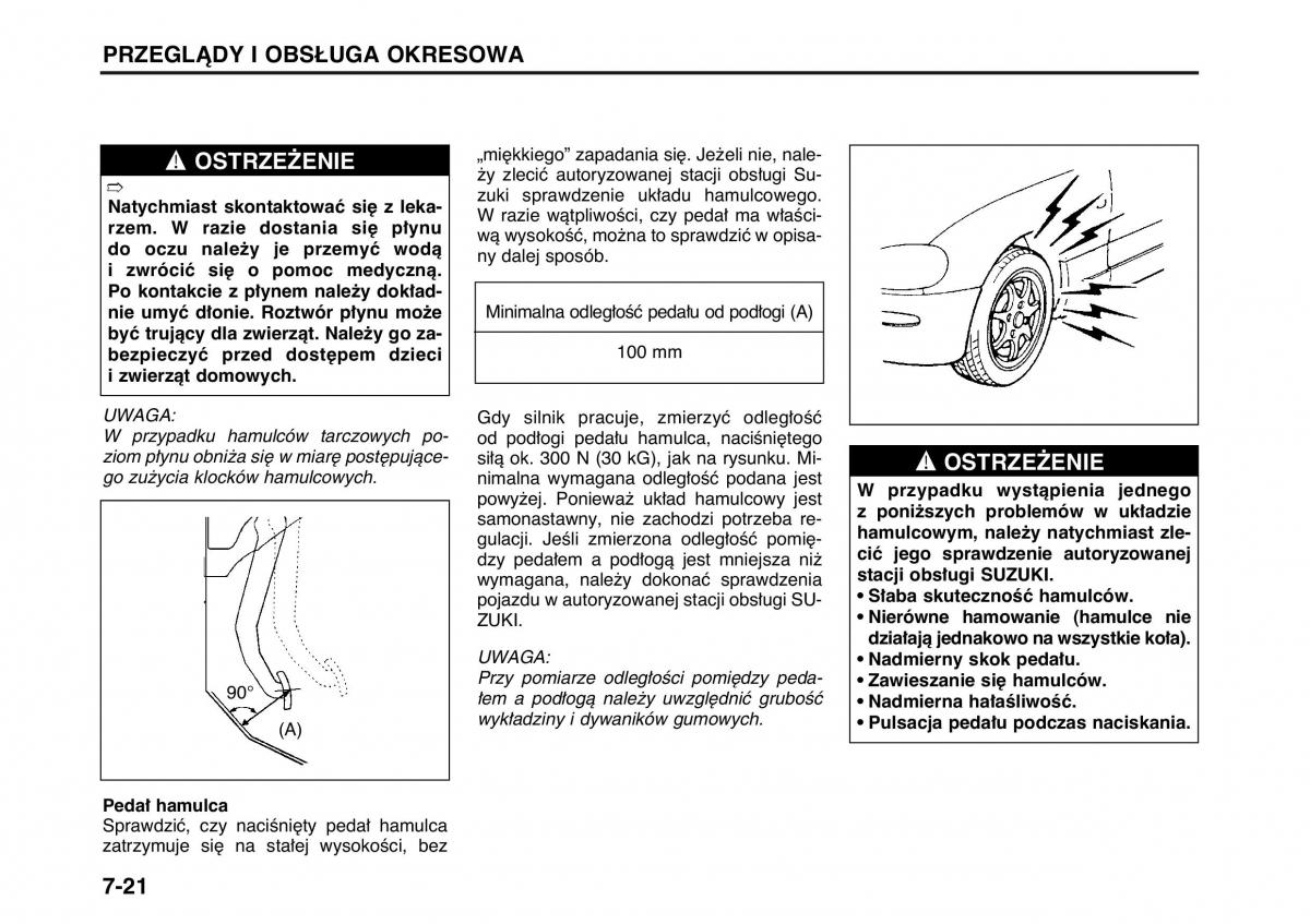 Suzuki Wagon R II 2 instrukcja obslugi / page 124