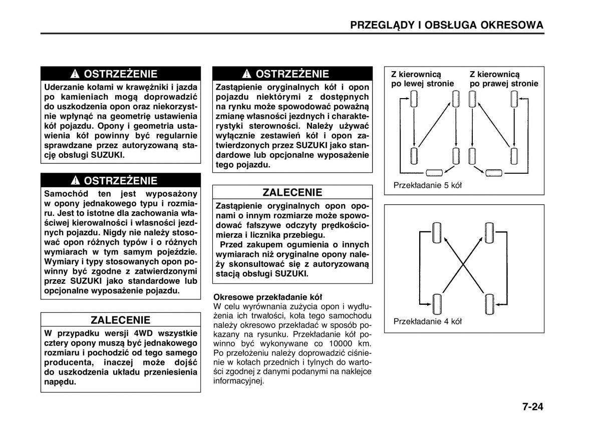 Suzuki Wagon R II 2 instrukcja obslugi / page 127