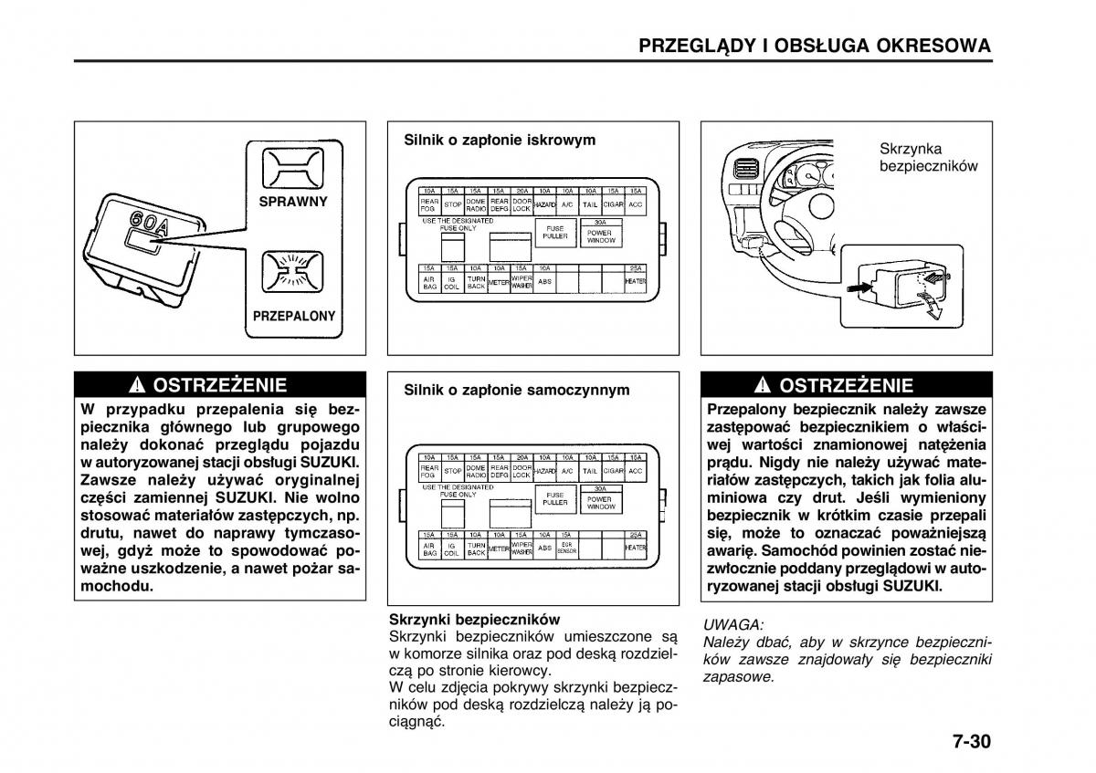 Suzuki Wagon R II 2 instrukcja obslugi / page 133