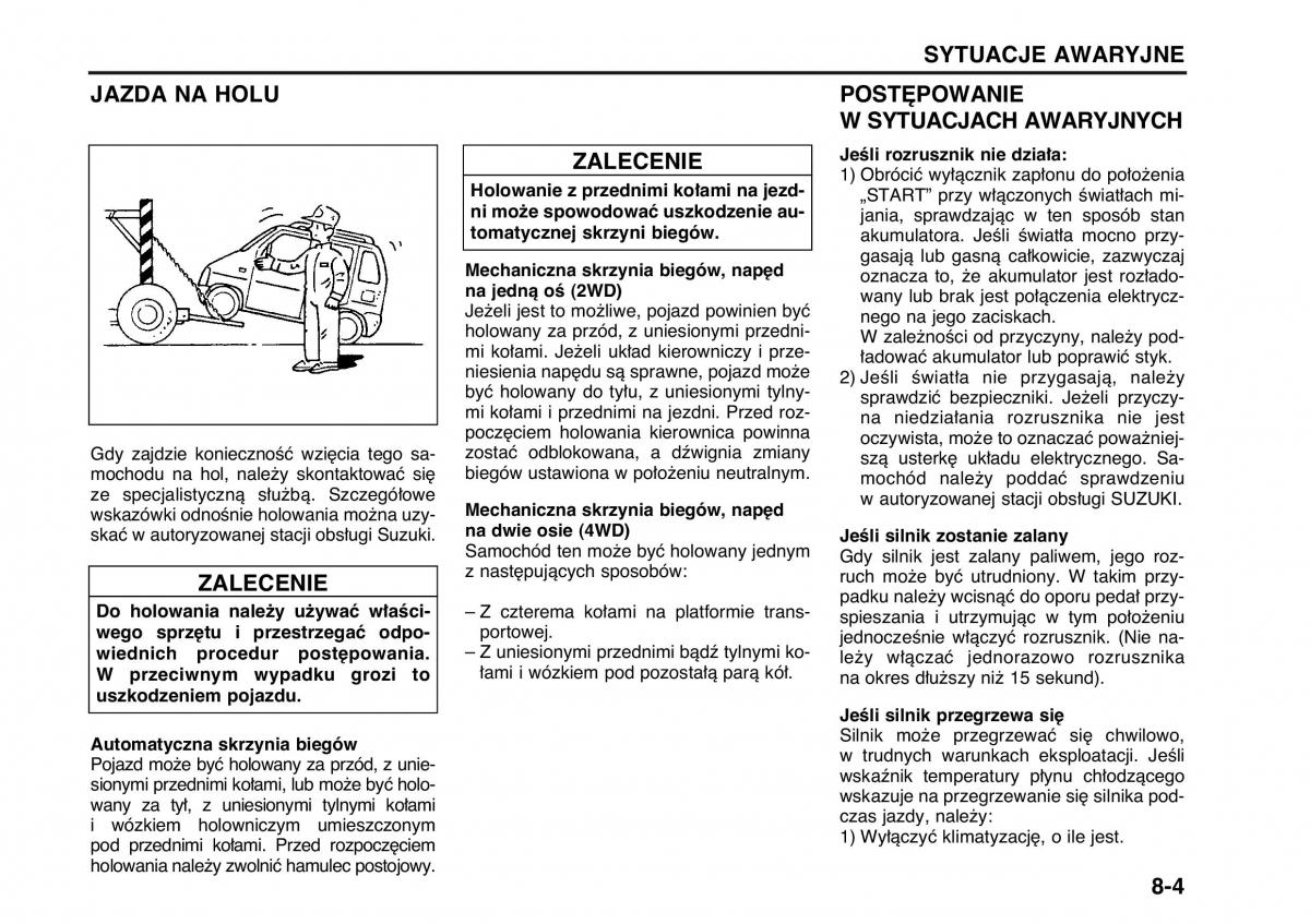 Suzuki Wagon R II 2 instrukcja obslugi / page 147