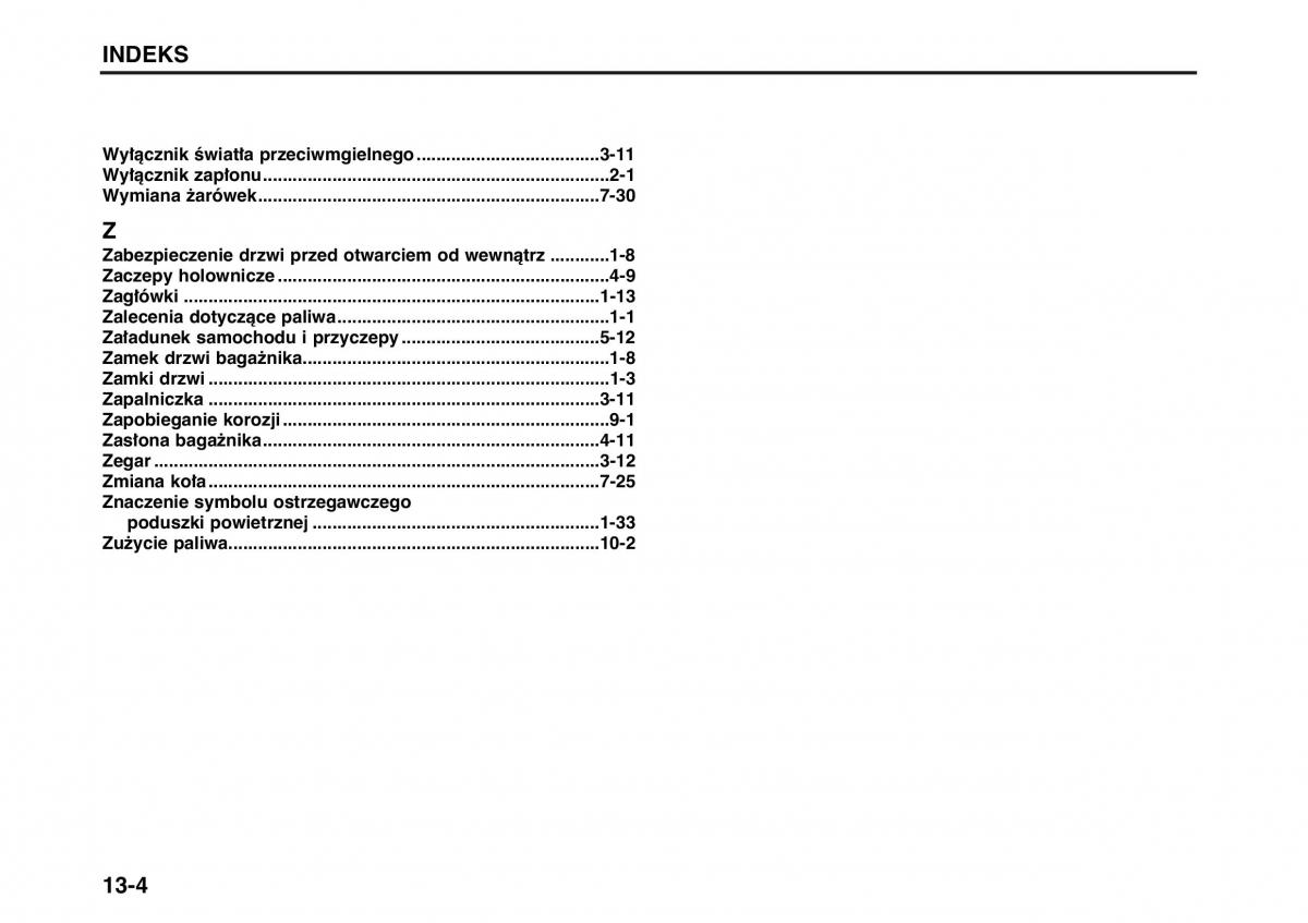 Suzuki Wagon R II 2 instrukcja obslugi / page 168