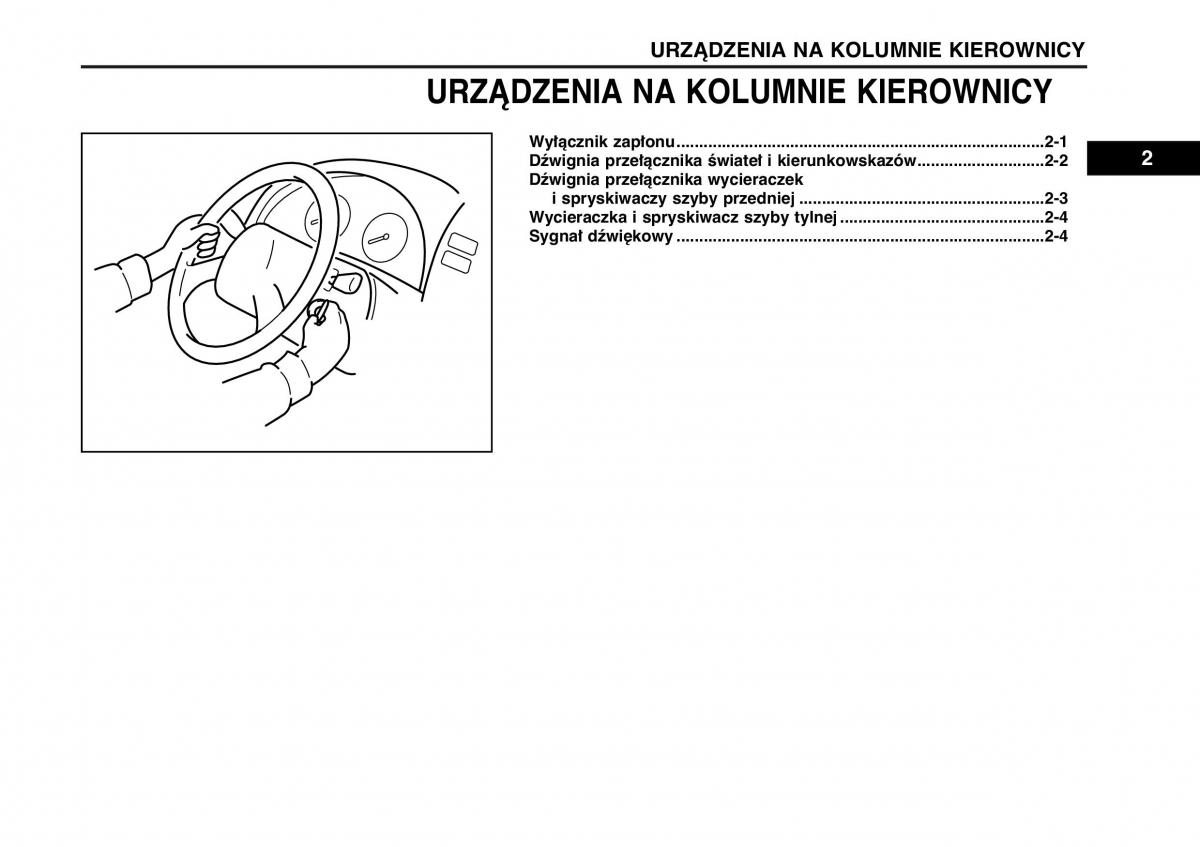 Suzuki Wagon R II 2 instrukcja obslugi / page 45