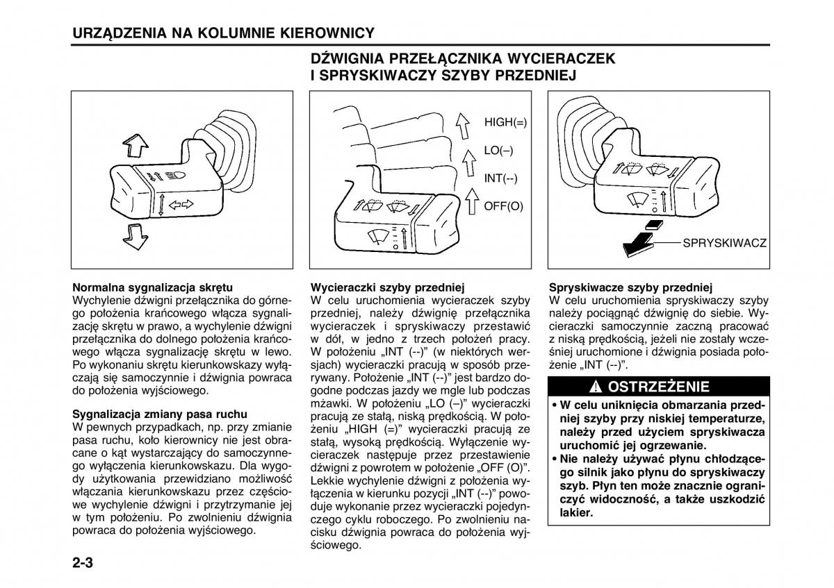 Suzuki Wagon R II 2 instrukcja obslugi / page 48