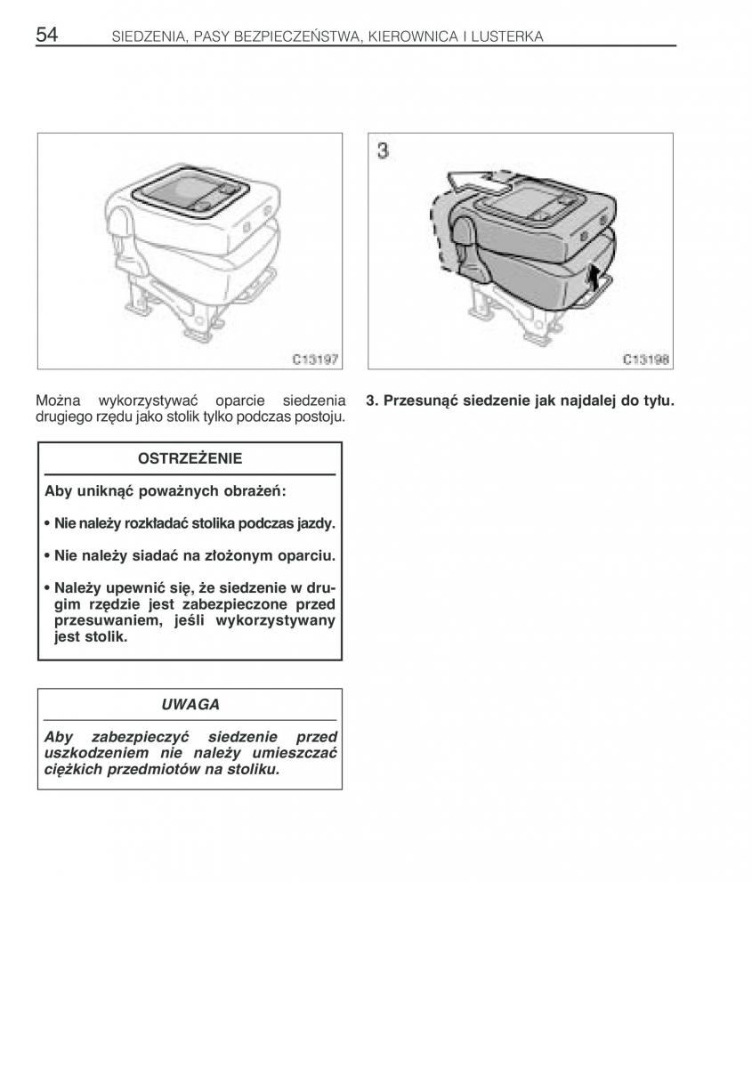 Toyota Previa II 2 instrukcja obslugi / page 63