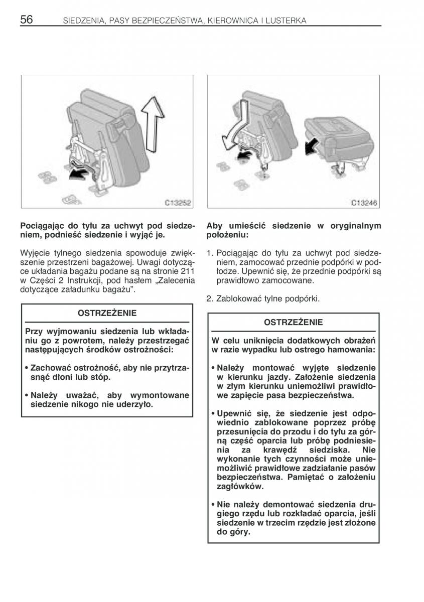 Toyota Previa II 2 instrukcja obslugi / page 65