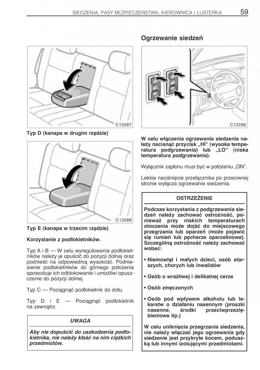 Toyota Previa II 2 instrukcja obslugi / page 68