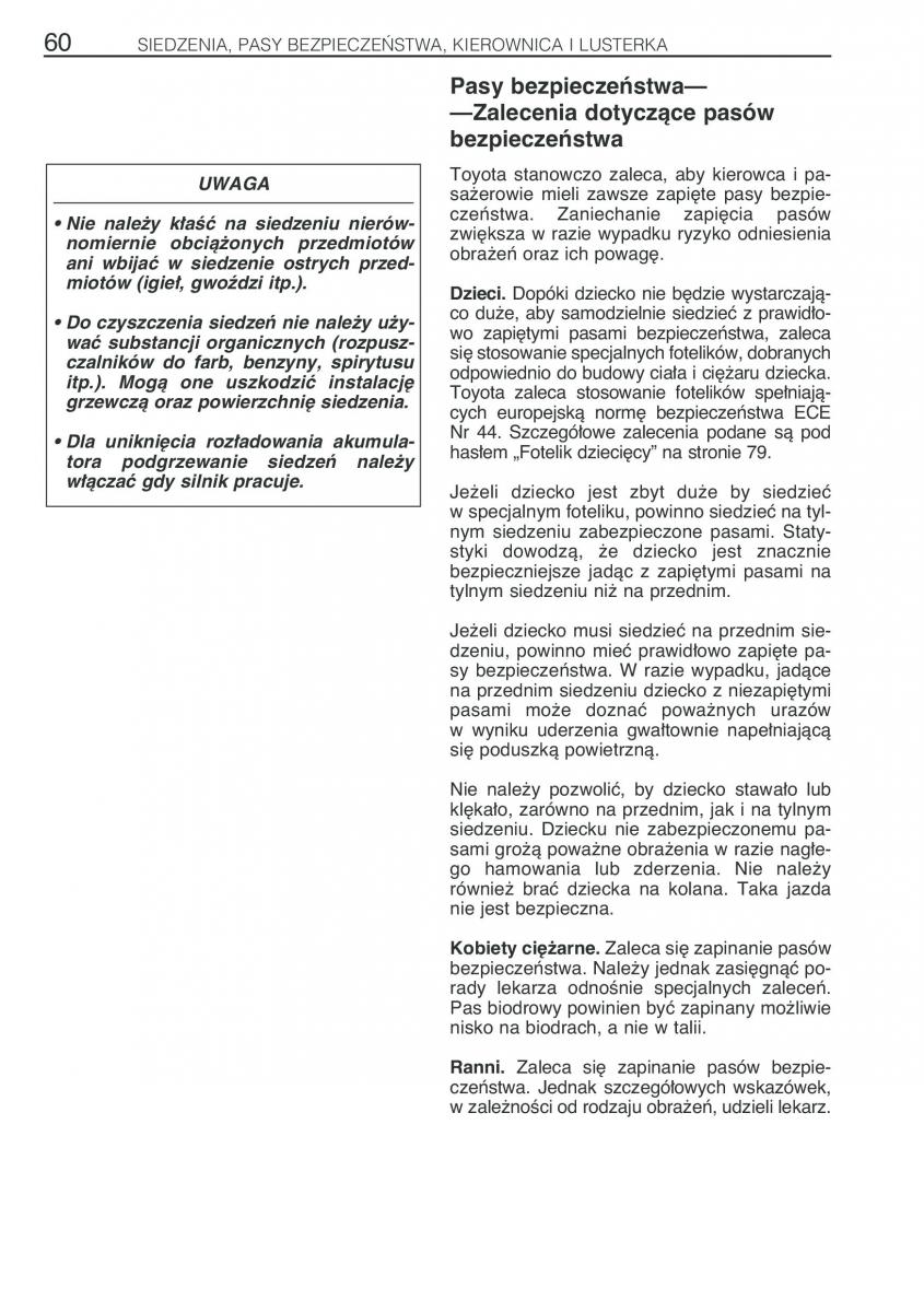 Toyota Previa II 2 instrukcja obslugi / page 69