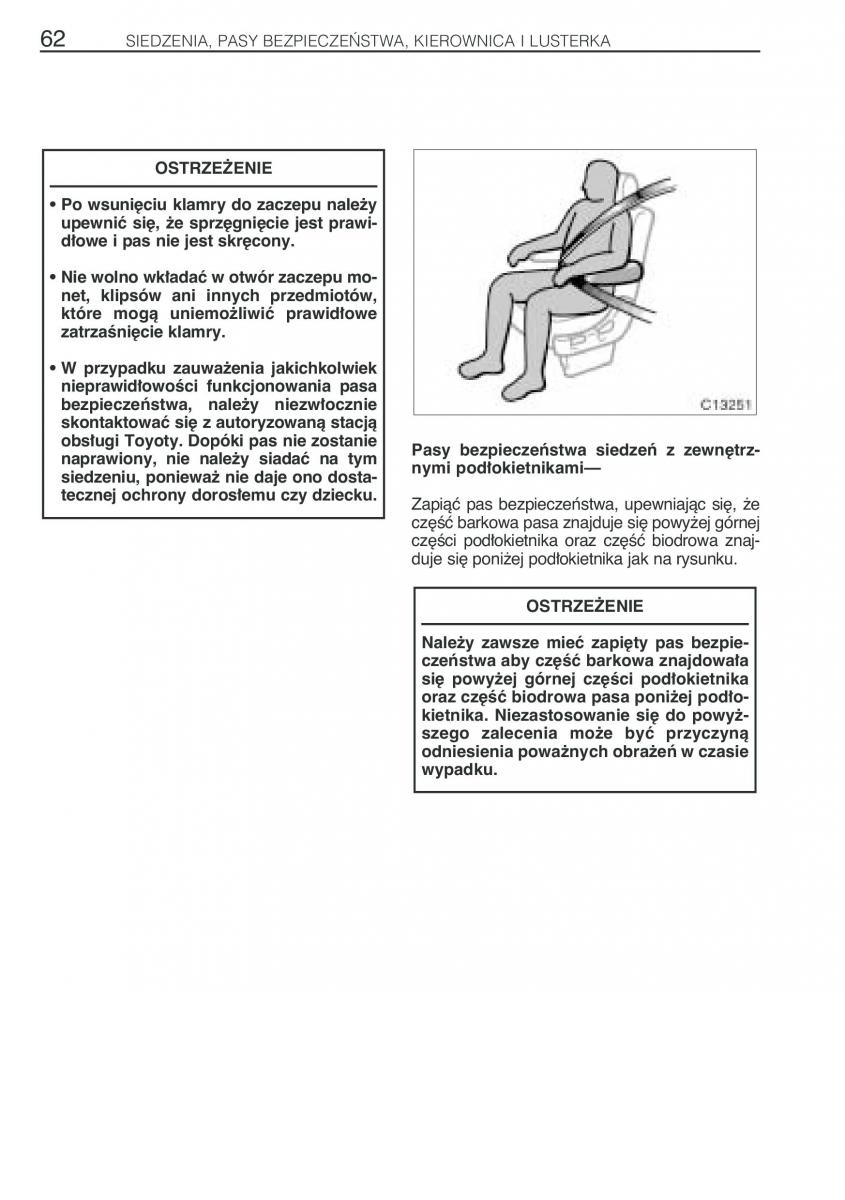 Toyota Previa II 2 instrukcja obslugi / page 71