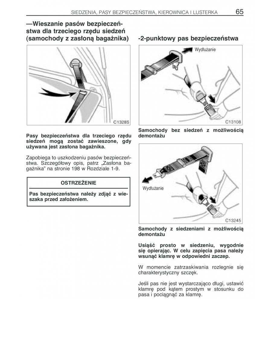 Toyota Previa II 2 instrukcja obslugi / page 74