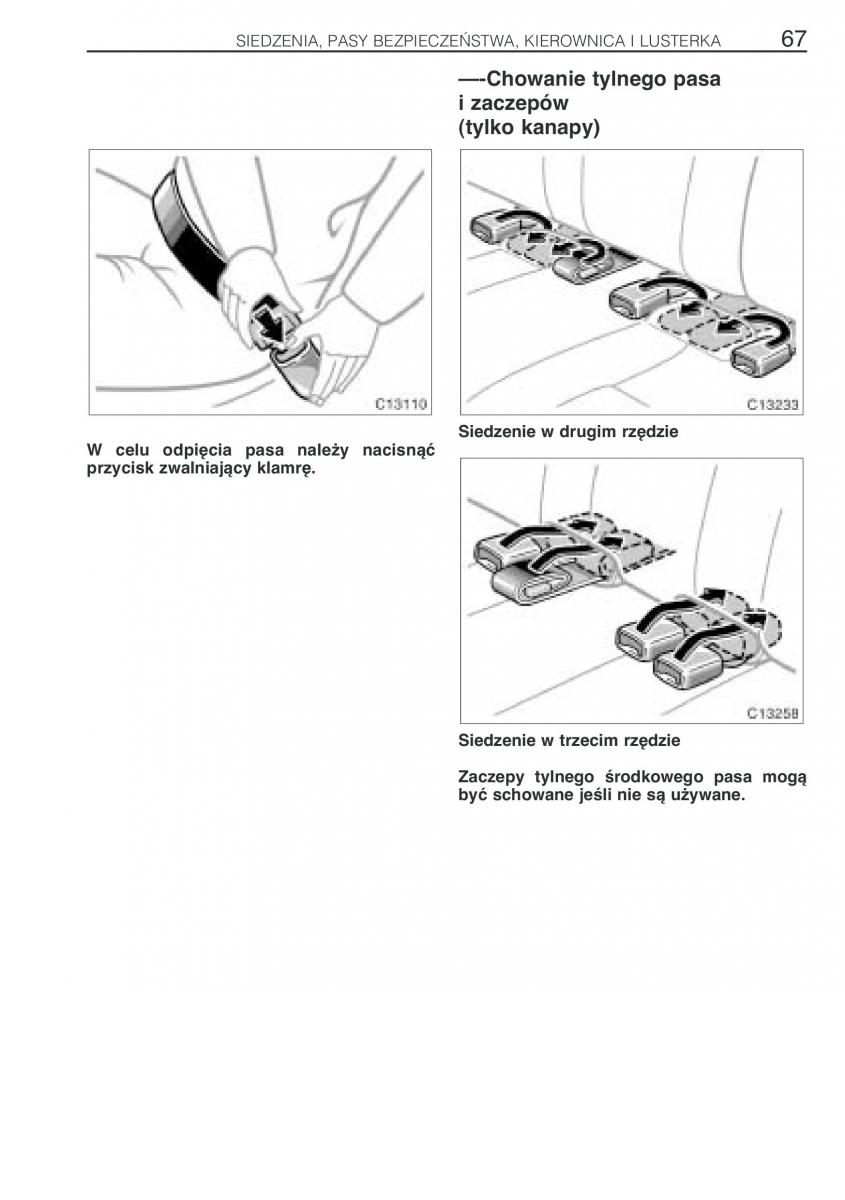 Toyota Previa II 2 instrukcja obslugi / page 76