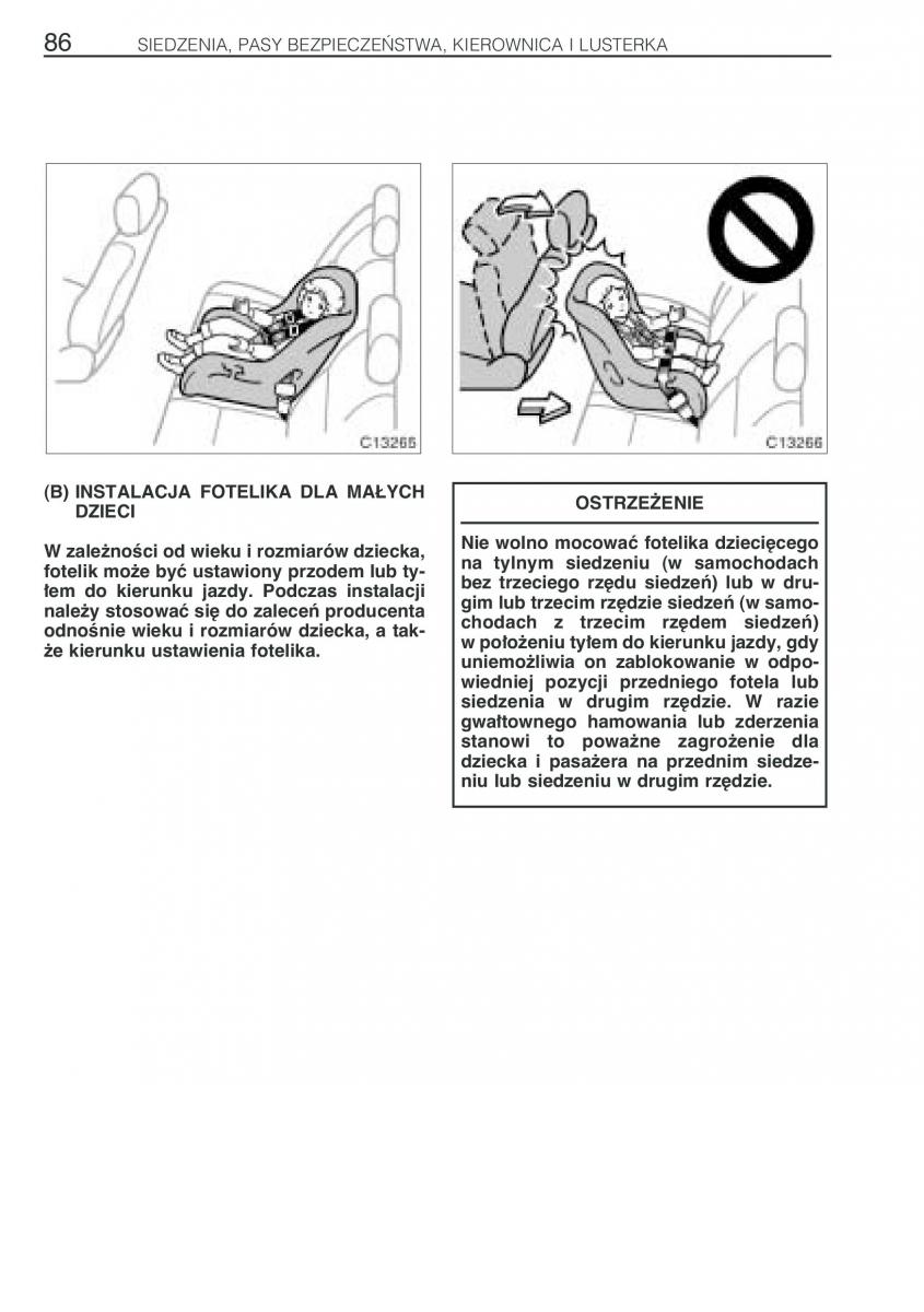 Toyota Previa II 2 instrukcja obslugi / page 95