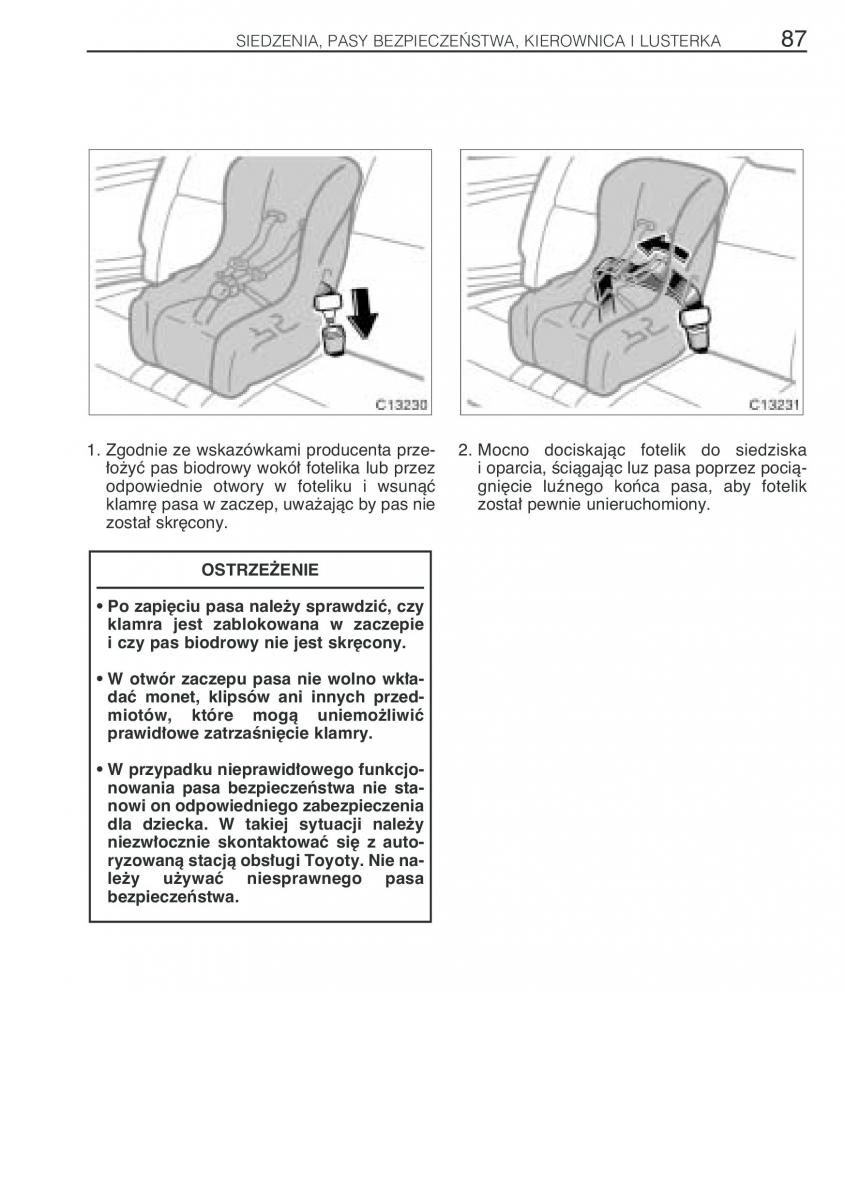 Toyota Previa II 2 instrukcja obslugi / page 96