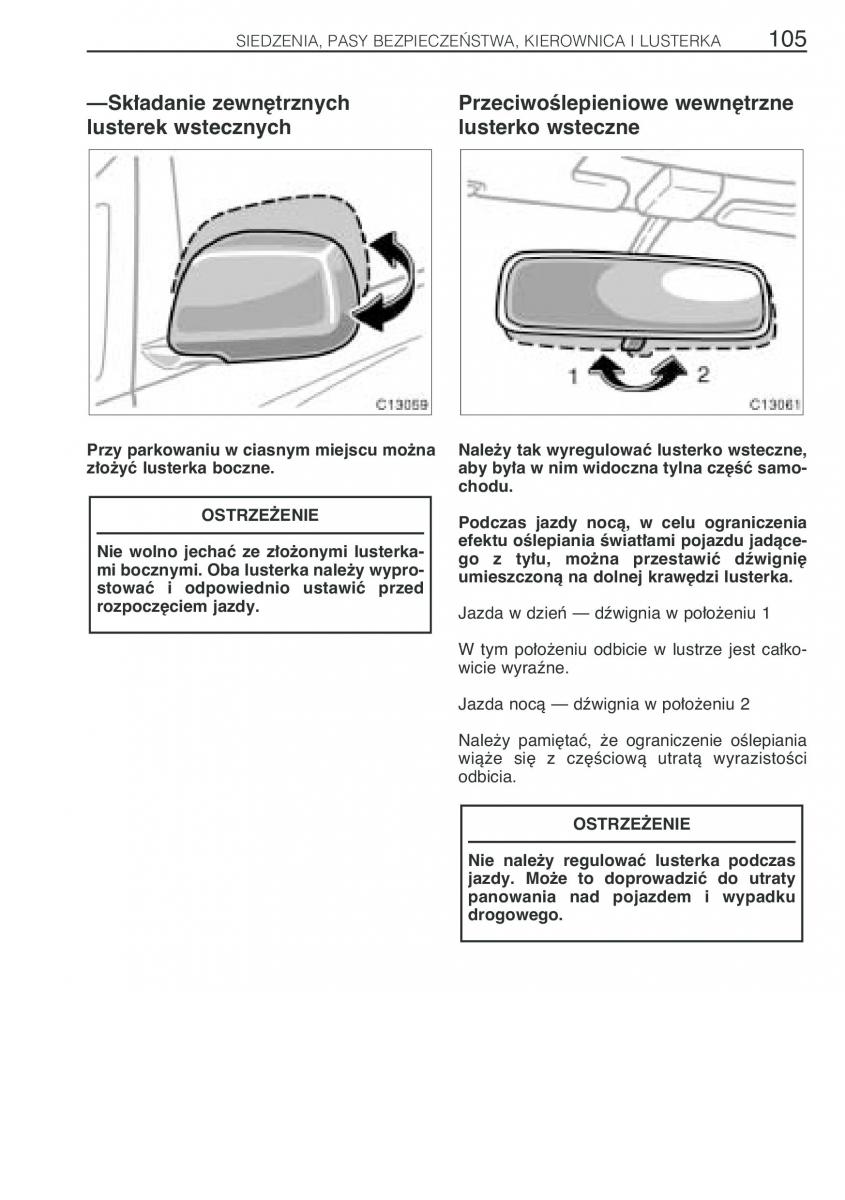 Toyota Previa II 2 instrukcja obslugi / page 114