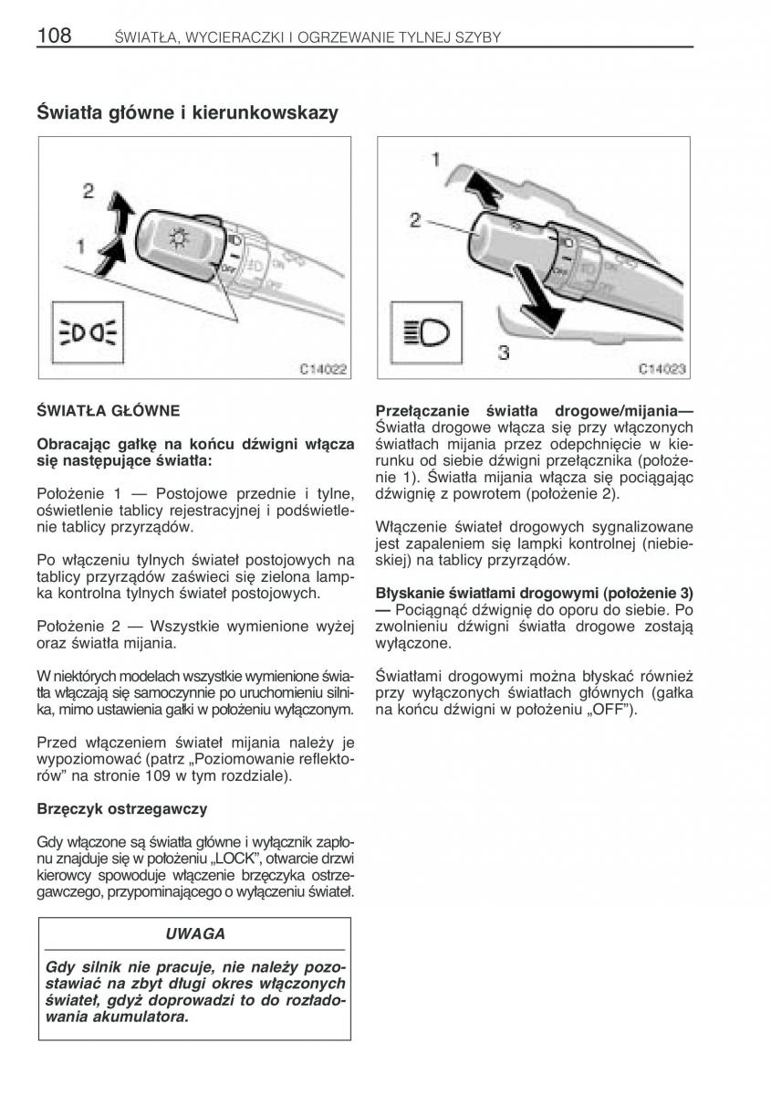 Toyota Previa II 2 instrukcja obslugi / page 117