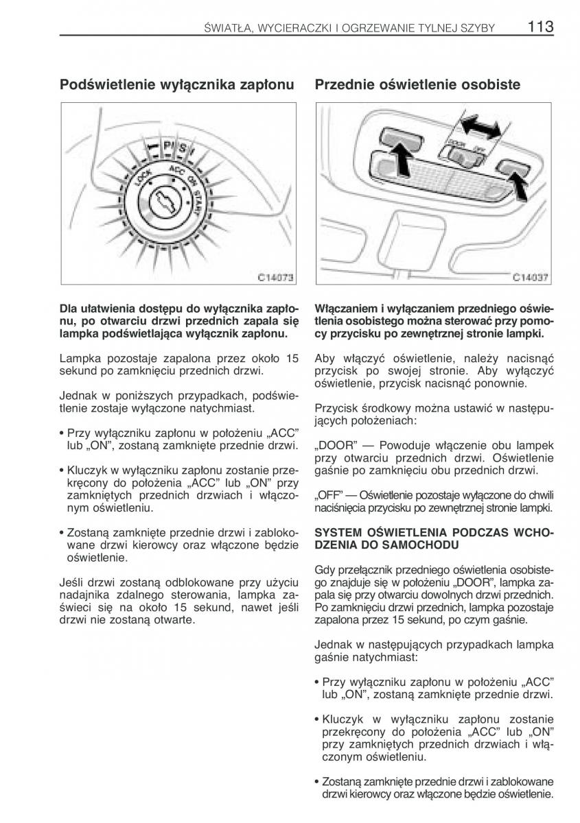 Toyota Previa II 2 instrukcja obslugi / page 122